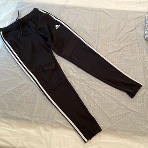 Adidas Black Size S Track Pants Zip Bottoms and zip hand pockets Climacool